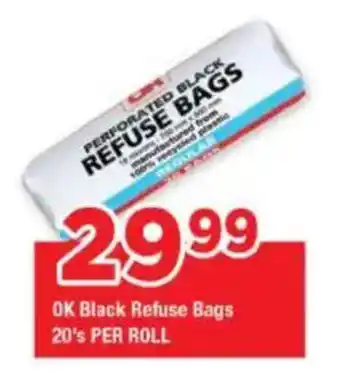 OK Foods OK Black Refuse Bags offer