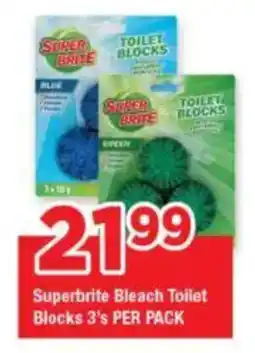 OK Foods Superbrite Bleach Toilet Blocks offer