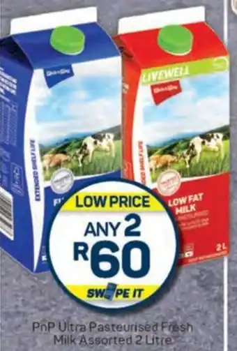 Pick n Pay PnP Ultra Pasteurised Fresh Milk Assorted offer