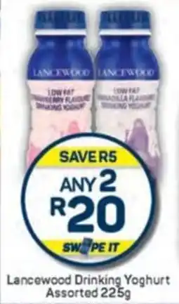 Pick n Pay Lancewood Drinking Yoghurt Assorted offer