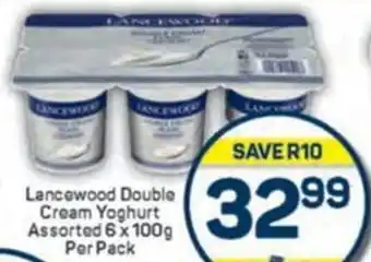 Pick n Pay Lancewood Double Cream Yoghurt Assorted offer