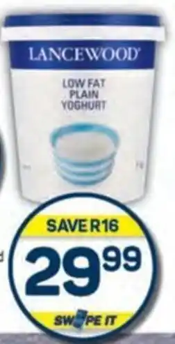 Pick n Pay Lancewood Low Fat Yoghurt Assorted offer