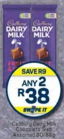 Pick n Pay Cadbury Dairy Milk Chocolate Slab Assorted offer