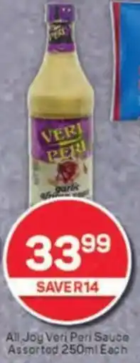 Pick n Pay All Joy Veri Peri Sauce Assorted offer