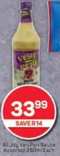 Pick n Pay All Joy Veri Peri Sauce Assorted offer