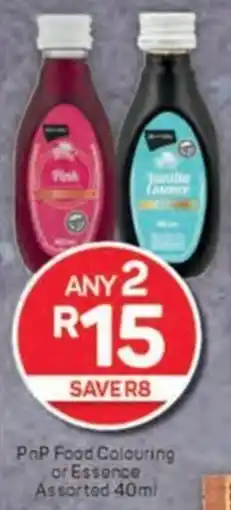 Pick n Pay PnP Food Colouring or Essence Assorted offer