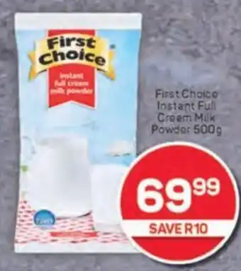 Pick n Pay First Choice Instant Full Cream Milk Powder offer