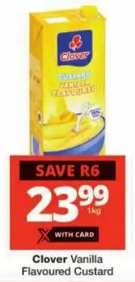 Checkers Clover Vanilla Flavoured Custard offer