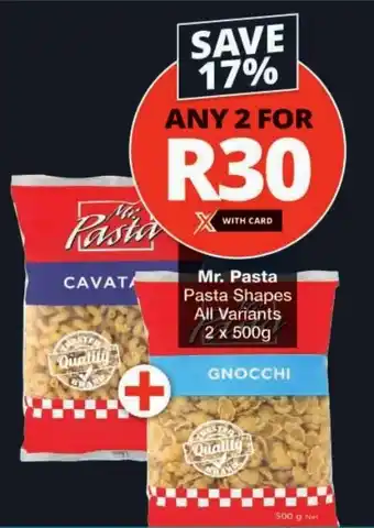 Checkers Mr. Pasta Pasta Shapes All Variants offer