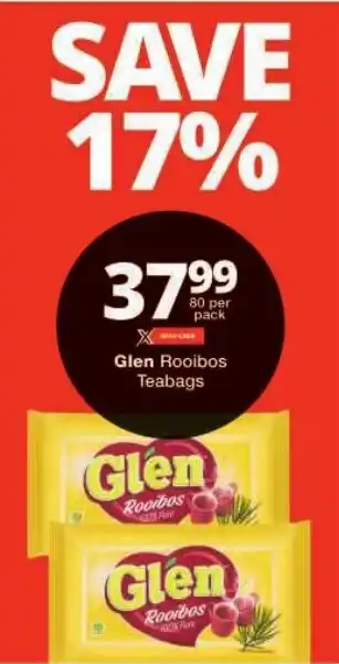 Checkers Glen Rooibos Teabags offer