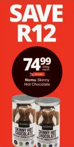 Checkers Nomu Skinny Hot Chocolate offer