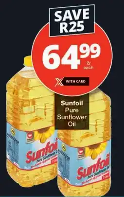 Checkers Sunfoil Pure Sunflower Oil offer