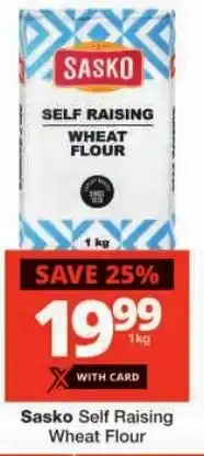 Checkers Sasko Self Raising Wheat Flour offer