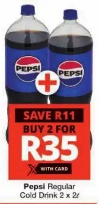 Checkers Pepsi Regular Cold Drink offer