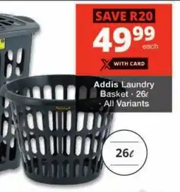 Checkers Addis Laundry Basket offer