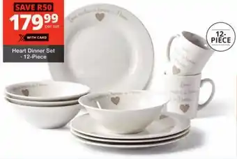 Checkers Heart Dinner Set offer