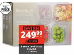 Checkers Bake n Lock Glass Dish Set offer