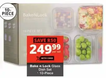 Checkers Bake n Lock Glass Dish Set offer