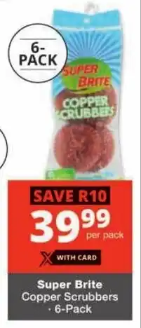 Checkers Super Brite Copper Scrubbers offer