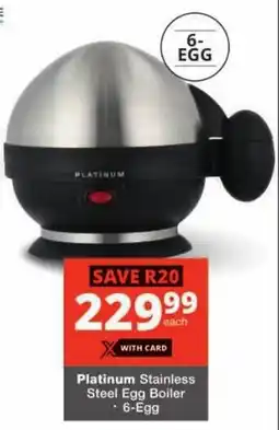 Checkers Platinum Stainless Steel Egg Boiler offer