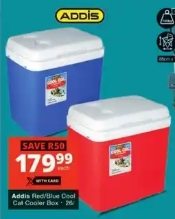 Checkers Addis Red/Blue Cool Cat Cooler Box offer