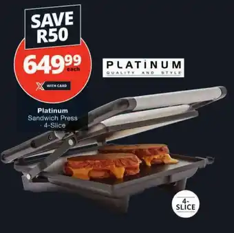 Checkers Platinum Sandwich Press offer