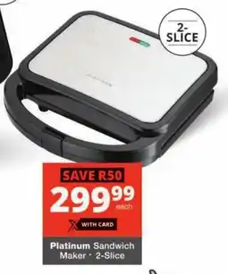 Checkers Platinum Sandwich Maker offer