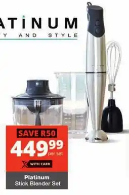 Checkers Platinum Stick Blender Set offer