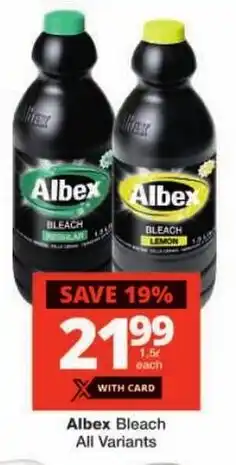 Checkers Albex Bleach All Variants offer