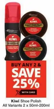 Checkers Kiwi Shoe Polish All Variants offer