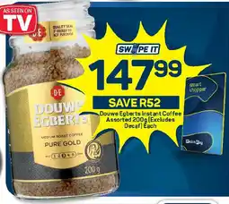 Pick n Pay Hypermarket Douwe Egberts Instant Coffee Assorted (Excludes Decaf) offer