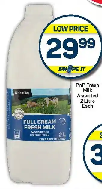 Pick n Pay Hypermarket PnP Fresh Milk Assorted offer