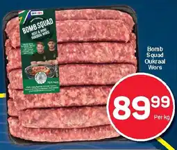 Pick n Pay Hypermarket Bomb Squad Oukraal Wors offer