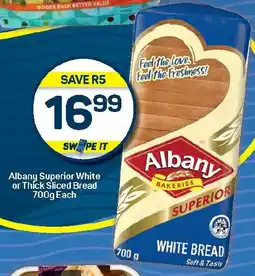 Pick n Pay Hypermarket Albany Superior White or Thick Sliced Bread offer