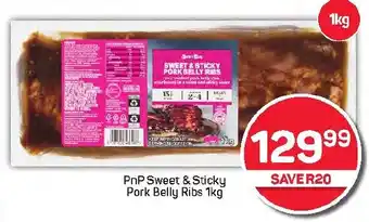 Pick n Pay Hypermarket PnP Sweet & Sticky Pork Belly Ribs offer