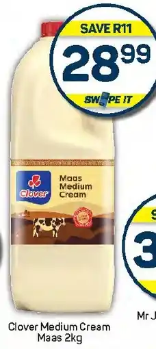 Pick n Pay Hypermarket Clover Medium Cream Maas offer