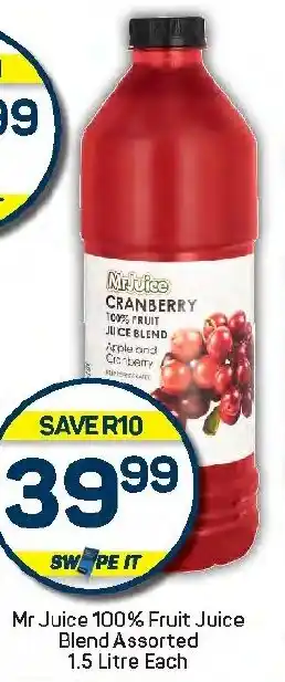 Pick n Pay Hypermarket Mr Juice 100% Fruit Juice Blend Assorted offer