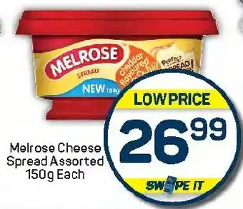 Pick n Pay Hypermarket Melrose Cheese Spread Assorted offer