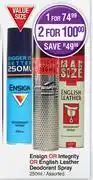 Dis-Chem Ensign Or Integrity Or English Leather Deodorant Spray Assorted-250ml offer