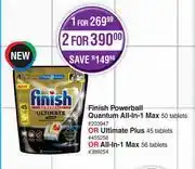 Dis-Chem Finish Powerball Quantum All In 1 Max 50 Tab Or Ultimate Plus 45 Tab Or All In 1 Max 56 Tab-For 1 offer