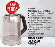 Dis-Chem Stellar Cordless Glass Kettle offer