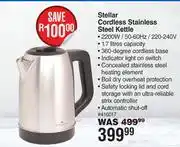 Dis-Chem Stellar Cordless Stainless Steel Kettle offer