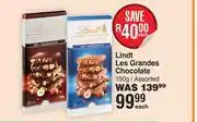 Dis-Chem Lindt Les Grandes Chocolate Assorted-150g Each offer