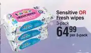 Dis-Chem Baby Things Sensitive Or Fresh Wipes 3 Pack-Per 3 Pack offer