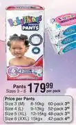 Dis-Chem Baby Things Pants Size 3-6-Per Pack offer