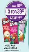 Dis-Chem Squish 100% Fruit Juice Blend Assorted-200ml offer