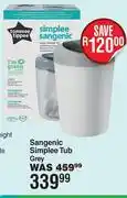 Dis-Chem Tommee Tippe Sangenic Simplee Tub Grey offer