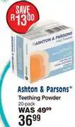 Dis-Chem Asthon & Parsons Teething Powder 20 Pack offer