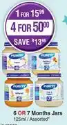 Dis-Chem Purity 6 Or 7 Months Jars Assorted-125ml offer