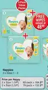 Dis-Chem Pampers Premium Care Nappies Value Pack 2 x Sizes 1-2-Each offer